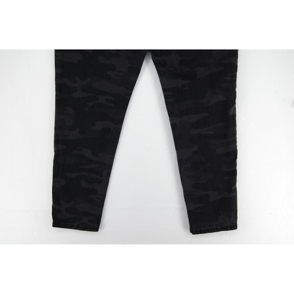 Social Standard By Sanctuary Jeans‎ Womens 14 Black Camo Skinny Ankle Stretch - Picture 9 of 16